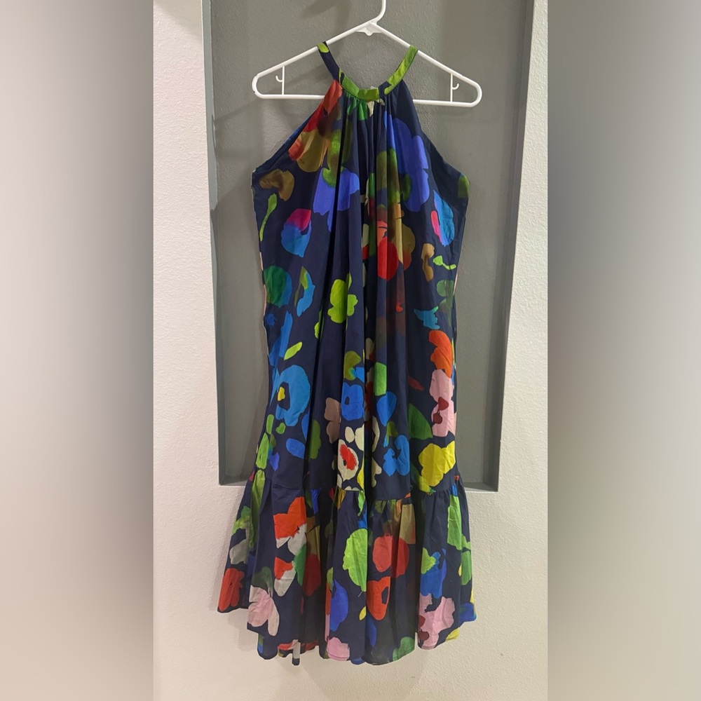 Anthropologie WHIT TWO Floral Halter Midi Dress. Size small - Picture 2 of 4
